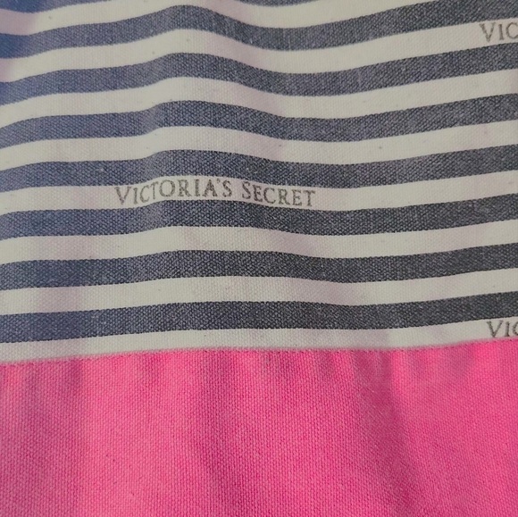 Victoria's Secret Tote Bag Canvas PINK rare vintage Travel Bag GREAT CONDITION!! - Picture 4 of 5